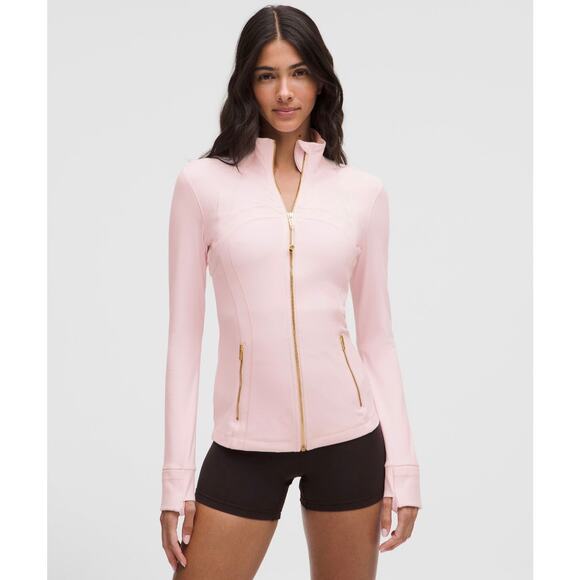 Lululemon Blissful Pink and Gold Define Jacket size 10 NWT - Picture 1 of 5